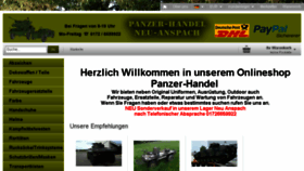 What Panzer-handel.de website looked like in 2016 (7 years ago)