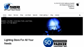 What Parkerlighting.com website looked like in 2016 (7 years ago)