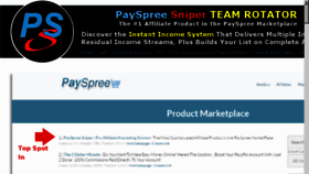 What Payspreesniper.com website looked like in 2016 (10 years ago)