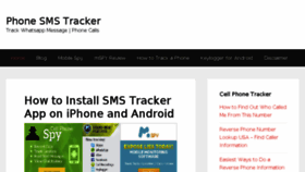 What Phonesmstracker.com website looked like in 2016 (7 years ago)