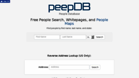 What Peepdb.com website looked like in 2016 (7 years ago)