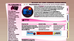 What Prijsvragen.nl website looked like in 2016 (7 years ago)