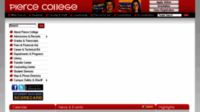 What Piercecollege.com website looked like in 2016 (7 years ago)