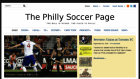 What Phillysoccerpage.net website looked like in 2016 (7 years ago)