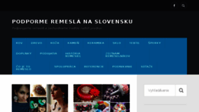 What Podpormeremeslanaslovensku.sk website looked like in 2016 (7 years ago)