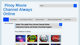 What Pinoymoviepedia.to website looked like in 2016 (9 years ago)