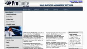 What Proquote-solutions.com website looked like in 2016 (7 years ago)