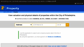 What Property.phila.gov website looked like in 2016 (7 years ago)