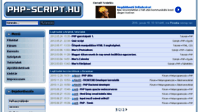 What Php-script.hu website looked like in 2016 (7 years ago)