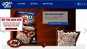 What Poptarts.com website looked like in 2016 (7 years ago)