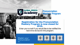 What Pronunciationmastery.com website looked like in 2016 (7 years ago)