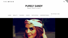 What Purelysandy.com website looked like in 2016 (7 years ago)