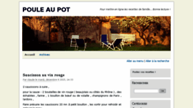 What Pouleaupot.fr website looked like in 2016 (7 years ago)