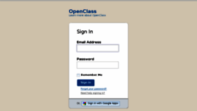 What Pearsonopenclass.com website looked like in 2016 (7 years ago)