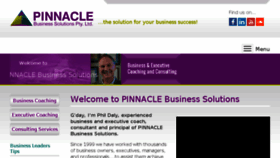 What Pinnaclebusiness.com.au website looked like in 2016 (7 years ago)