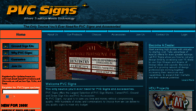 What Pvcsigns.com website looked like in 2016 (7 years ago)