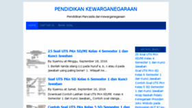 What Pendidikankewarganegaraan.com website looked like in 2016 (7 years ago)
