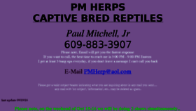 What Pmherps.com website looked like in 2016 (7 years ago)