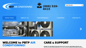What Pbtpairconditioning.com website looked like in 2016 (7 years ago)