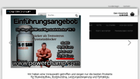 What Powerchamp.com website looked like in 2016 (7 years ago)