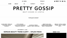 What Prettygossip.com website looked like in 2016 (7 years ago)