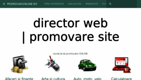 What Promovarionline.ro website looked like in 2016 (7 years ago)