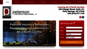 What Petersoninsuranceonline.com website looked like in 2016 (7 years ago)