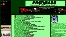 What Probass.net website looked like in 2016 (7 years ago)