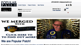 What Popularpatch.com website looked like in 2016 (7 years ago)