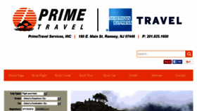 What Primetravel.com website looked like in 2016 (7 years ago)