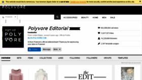 What Polyvore-editorial.polyvore.com website looked like in 2016 (7 years ago)