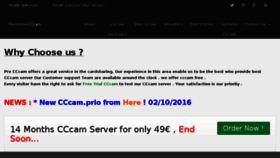 What Pre-cccam.com website looked like in 2016 (7 years ago)