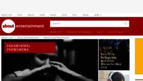 What Paranormal.about.com website looked like in 2016 (7 years ago)