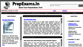 What Prepexams.in website looked like in 2016 (7 years ago)