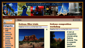 What Photographyintro.com website looked like in 2016 (7 years ago)
