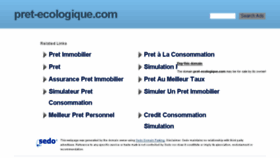 What Pret-ecologique.com website looked like in 2016 (7 years ago)