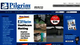 What Pilgrimmedical.com website looked like in 2016 (7 years ago)