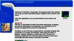 What Petruska.com website looked like in 2016 (7 years ago)