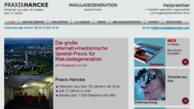 What Praxis-hancke.com website looked like in 2016 (7 years ago)