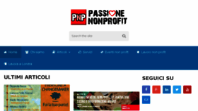 What Passionenonprofit.it website looked like in 2016 (7 years ago)