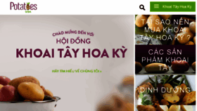 What Potatoesusa-vietnam.com website looked like in 2016 (7 years ago)