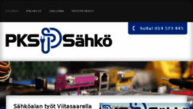 What Pks-sahko.fi website looked like in 2016 (7 years ago)