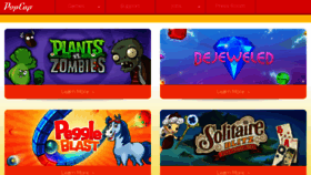 What Popcap.com website looked like in 2016 (7 years ago)