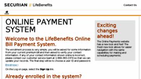What Payments.lifebenefits.com website looked like in 2016 (7 years ago)