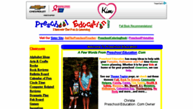 What Preschooleducation.net website looked like in 2016 (7 years ago)