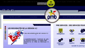 What Pmbservices.fr website looked like in 2016 (9 years ago)