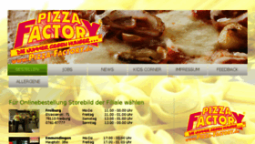 What Pizza-factory.de website looked like in 2016 (7 years ago)