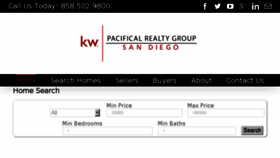 What Pacificalrealty.com website looked like in 2016 (7 years ago)