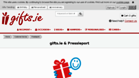What Pressieport.ie website looked like in 2016 (7 years ago)