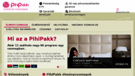 What Pihipakk.hu website looked like in 2016 (7 years ago)